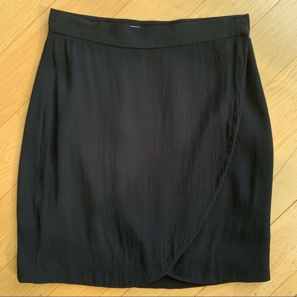 AND OTHER STORIES Black Crepe Wrap Skirt- Sz 6